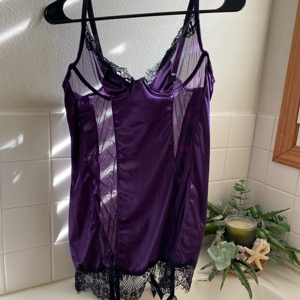 dreamgirl lace-trimmed bustier dress